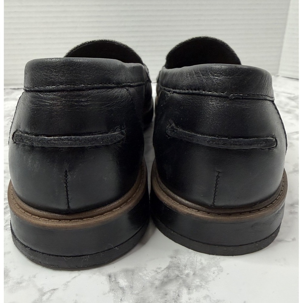 Clarks Raisie Eletta Women's 10M Black & Gray Tweed Combi Leather Penny Loafers. - Picture 4 of 10